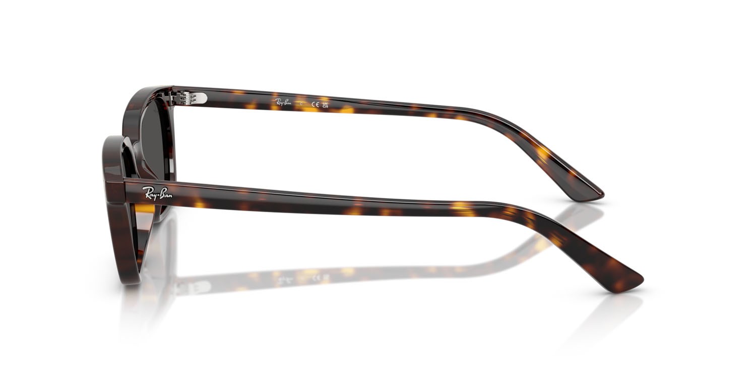 Occhiali da sole Ray-Ban Zaya RB 4456 (135987) colore havana forma quadrato lenti grigio scuro