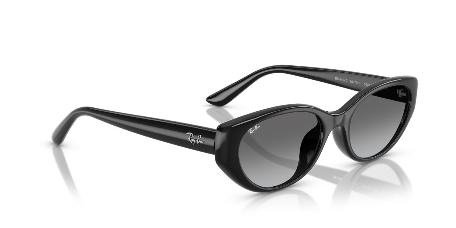 Sonnenbrillen Ray-Ban RB 4457D (667711) farbe nero form quadratisch gläser sfumato grigio