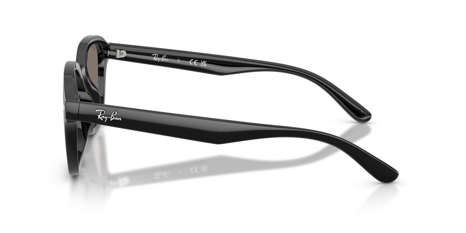 Sonnenbrillen Ray-Ban RB 4458D (601/6V) farbe nero form quadratisch gläser grigio chiaro specchiato argento