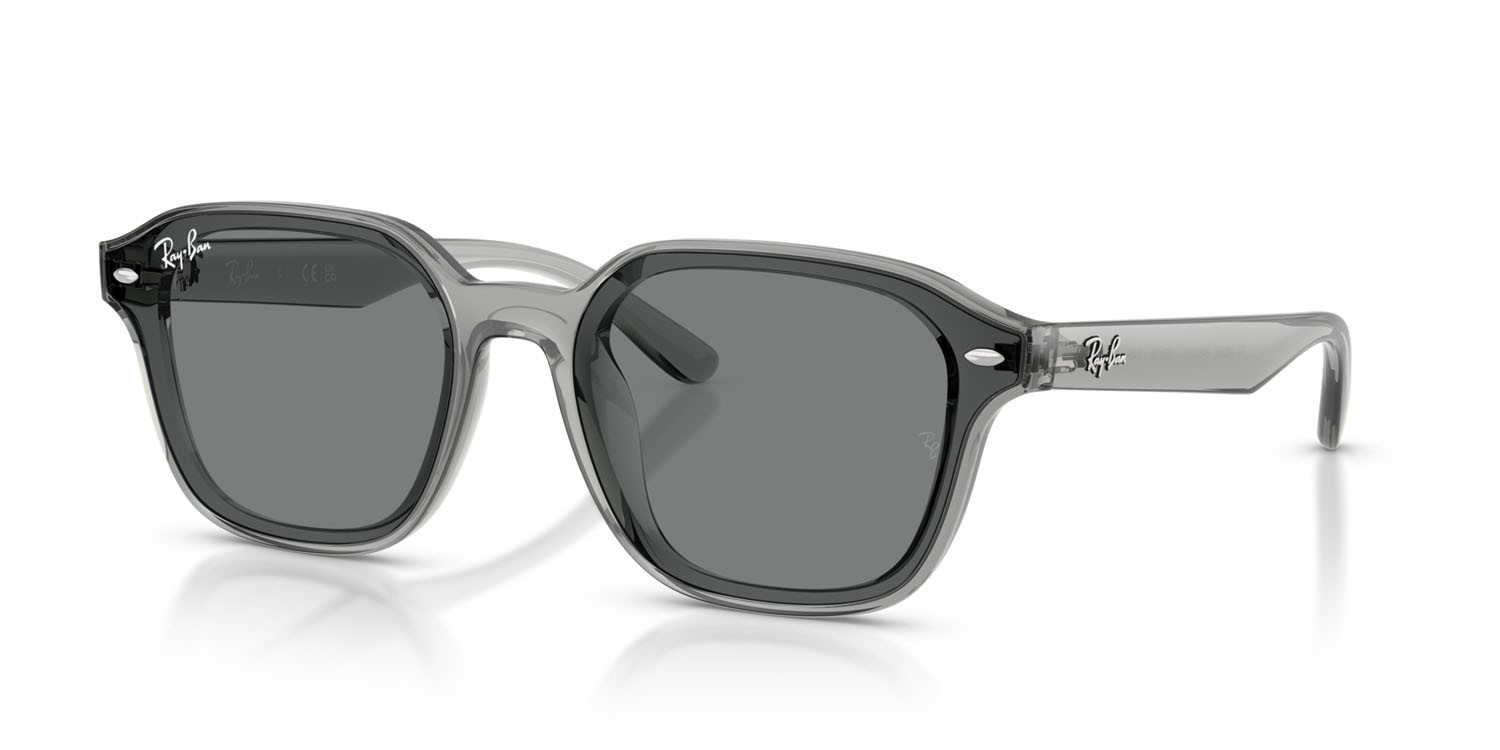 Sonnenbrillen Ray-Ban RB 4458D (645087) farbe grigio trasparente form quadratisch gläser marrone scuro