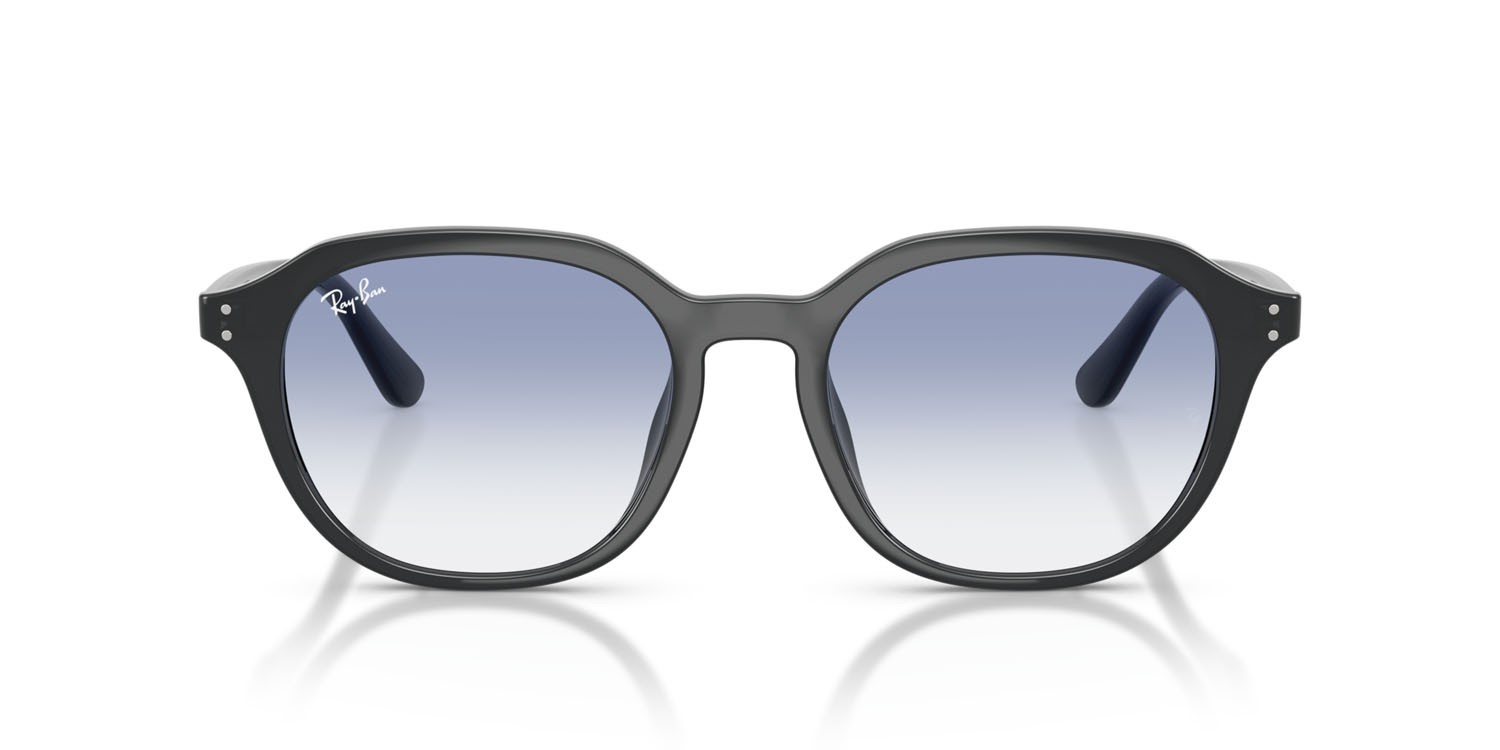 Sonnenbrillen Ray-Ban RB 4459D (623019) farbe grigio opale form quadratisch gläser trasparente sfumato azzurro