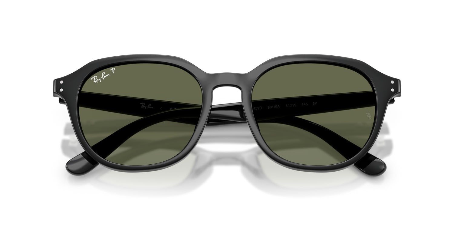 Sonnenbrillen Ray-Ban RB 4459D (901/9A) farbe nero form quadratisch gläser polar verde scuro