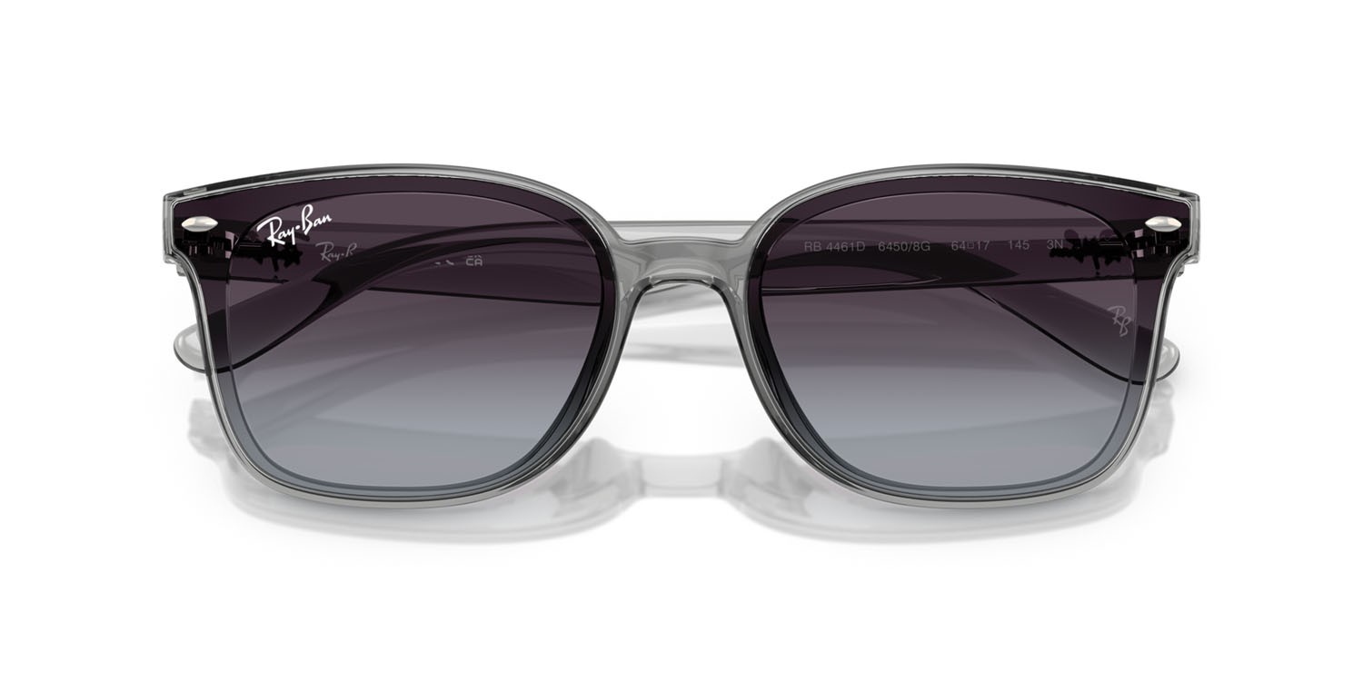 Sonnenbrillen Ray-Ban RB 4461D (64508G) farbe grigio trasparente form rechteckig gläser sfumato grigio