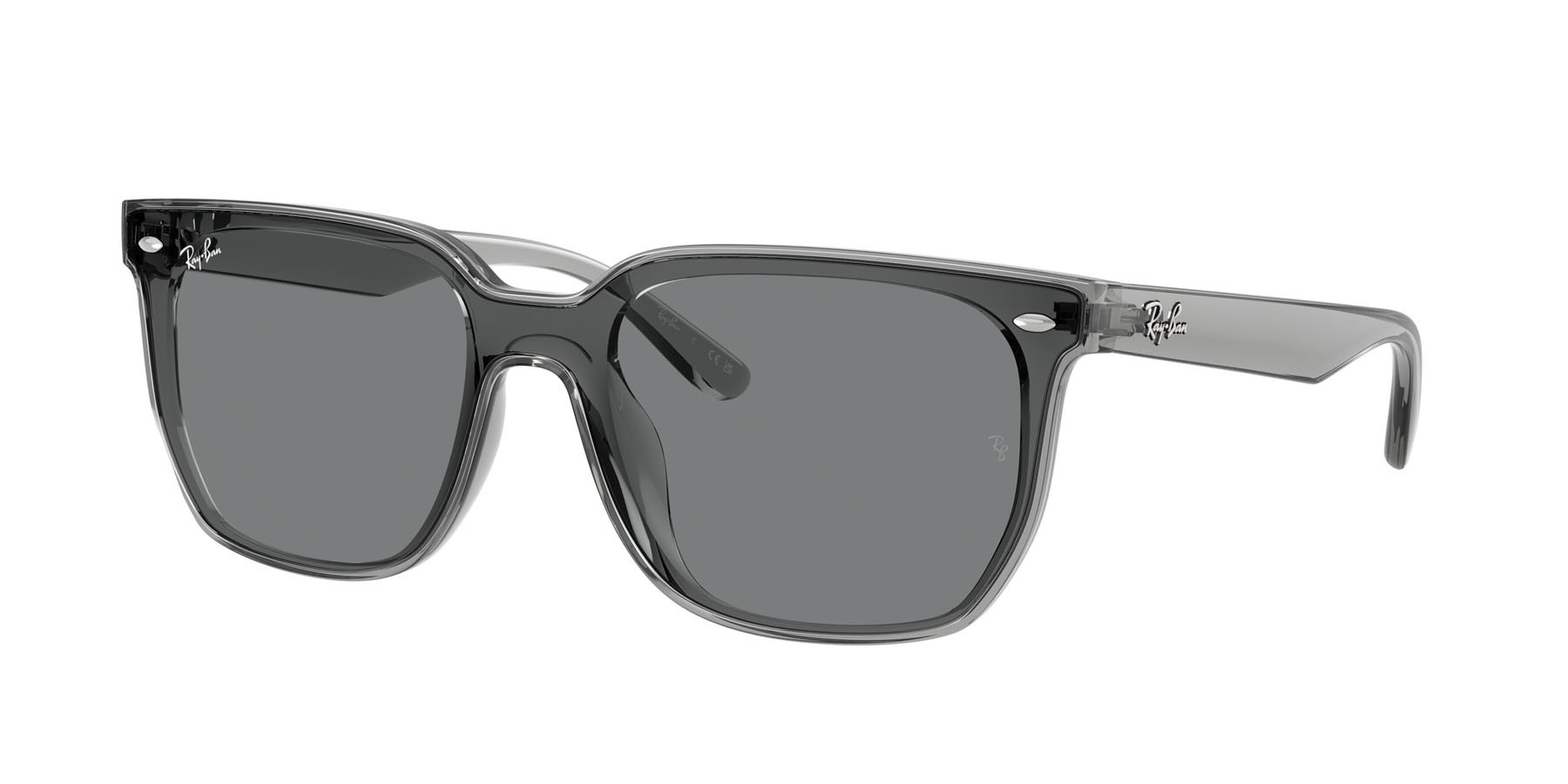 Sunglasses Ray-Ban RB 4466D (645087) color grigio trasparente shape square lenses grigio scuro