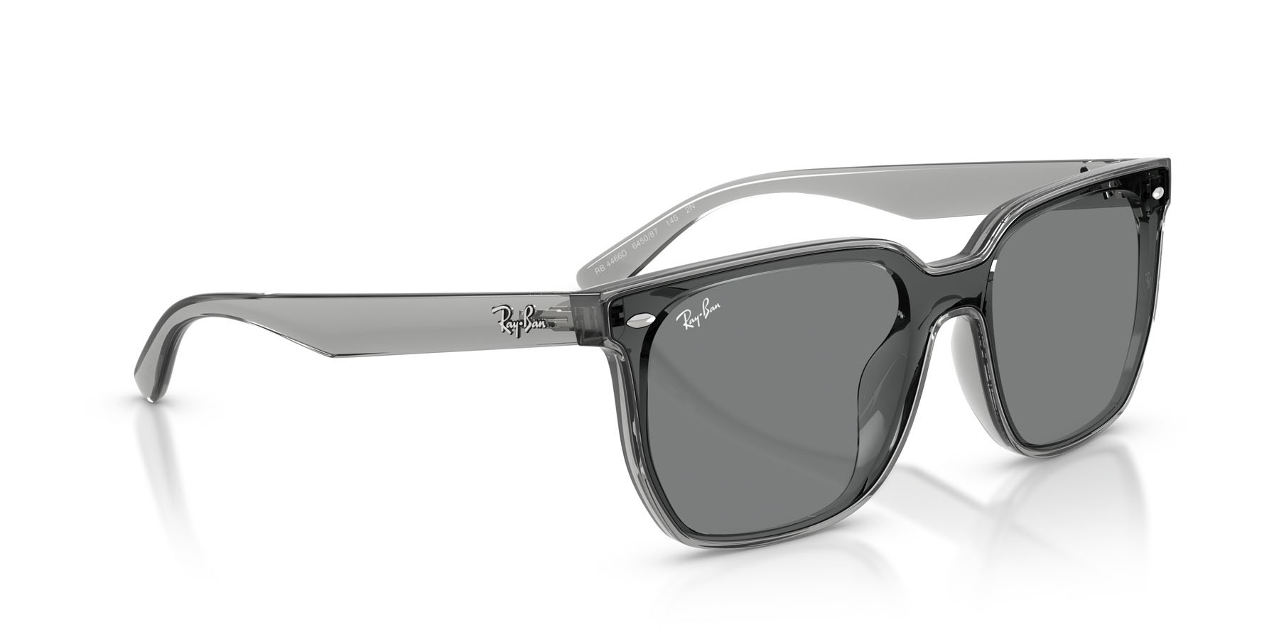 Sunglasses Ray-Ban RB 4466D (645087) color grigio trasparente shape square lenses grigio scuro