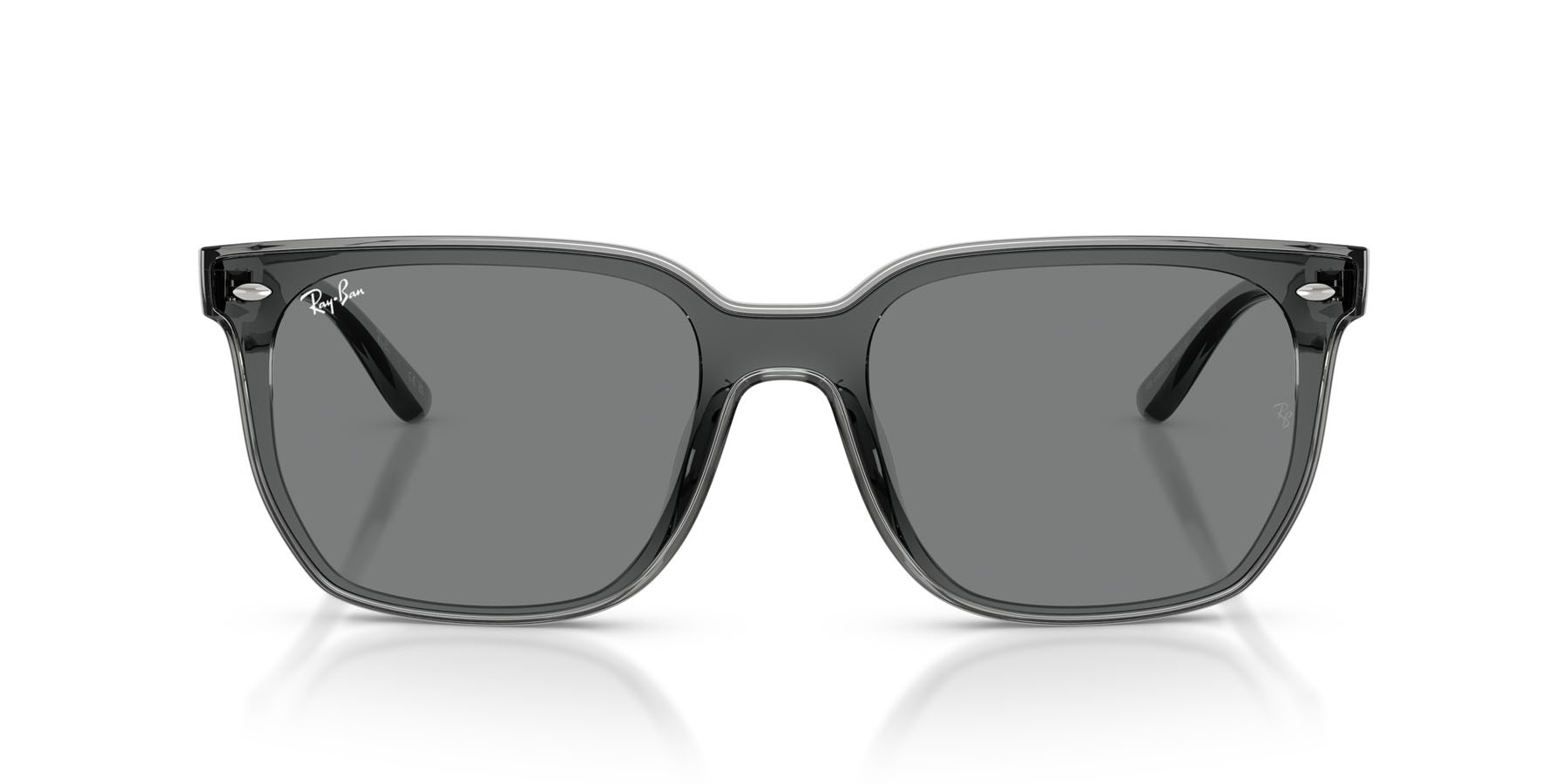 Sunglasses Ray-Ban RB 4466D (645087) color grigio trasparente shape square lenses grigio scuro