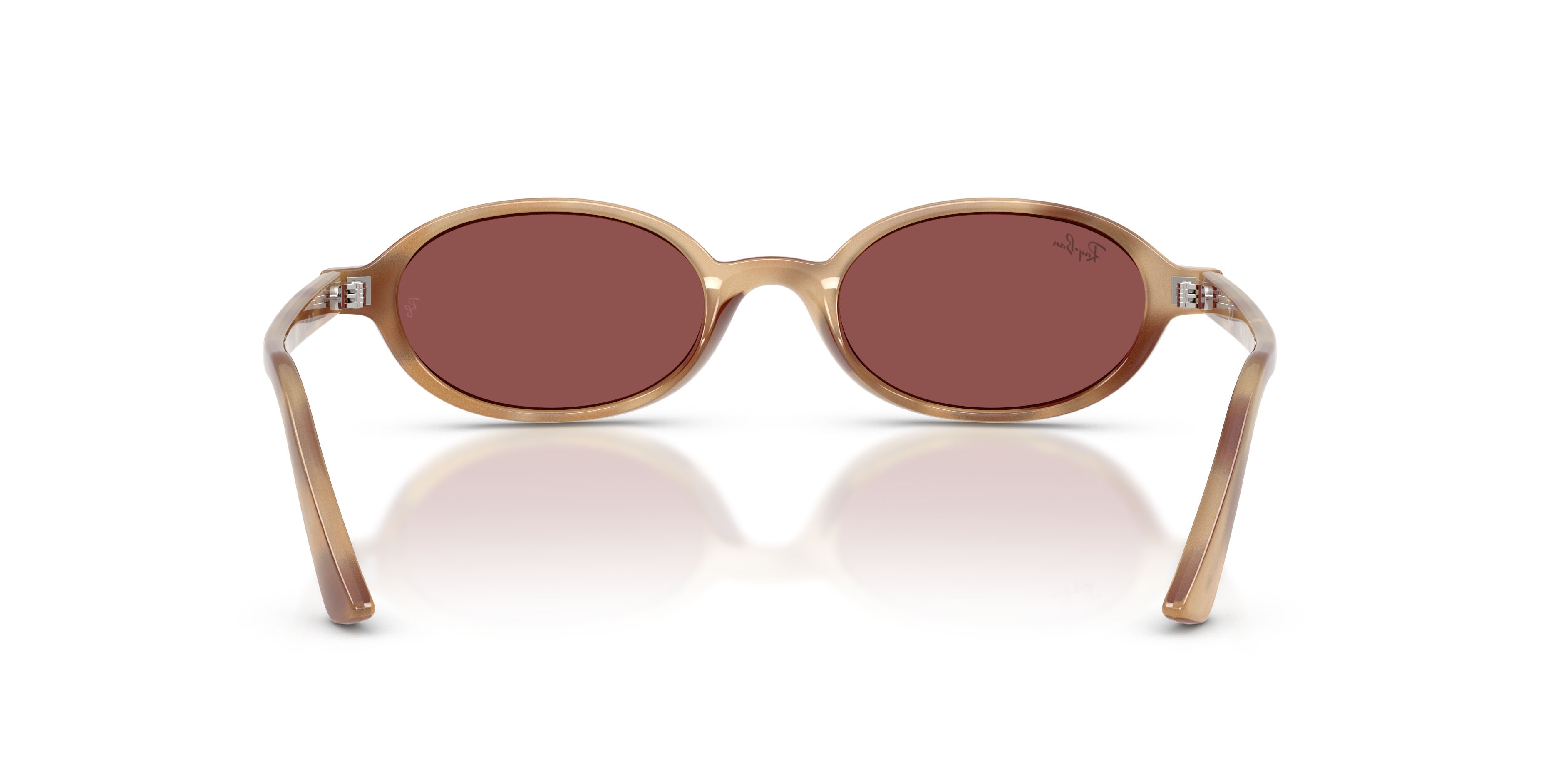Sonnenbrillen Ray-Ban Khal RB 4472 (685675) farbe havana crema form oval gläser violetto scuro