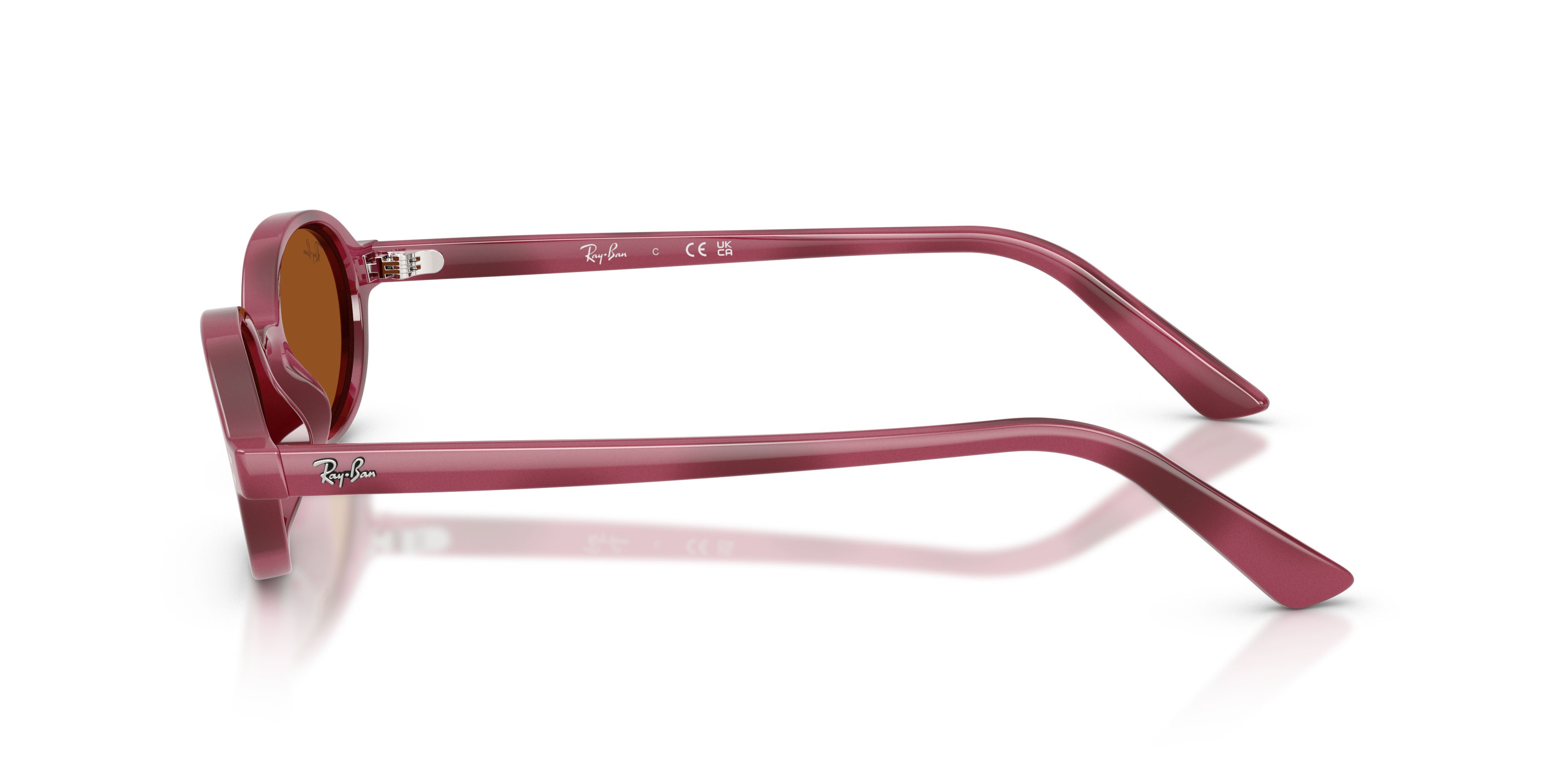 Sonnenbrillen Ray-Ban Khal RB 4472 (685773) farbe havana violetto form oval gläser marrone scuro