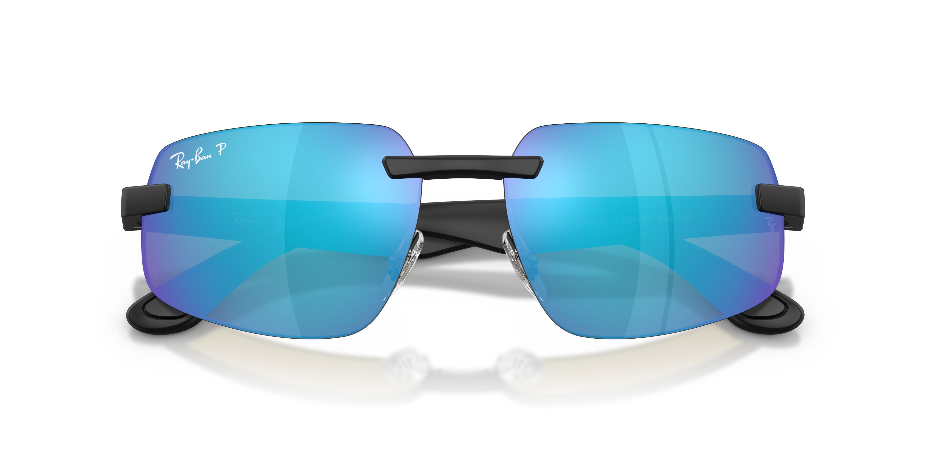 Sonnenbrillen Ray-Ban Chromance RB 4475CH (601SA1) farbe sabbia nero form unregelmäßig gläser polar verde