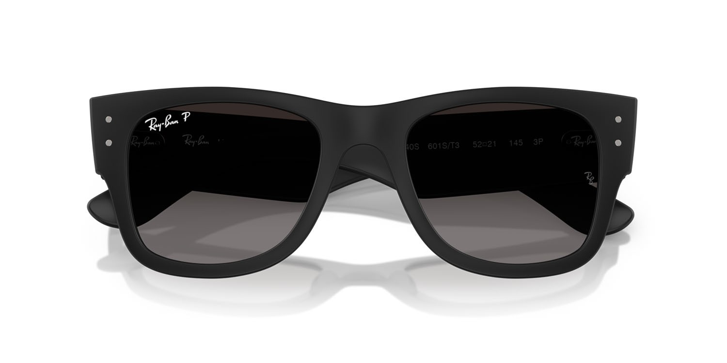 Sonnenbrillen Ray-Ban RB 4840S (601ST3) farbe sabbia nero form quadratisch gläser polar grigia sfumata
