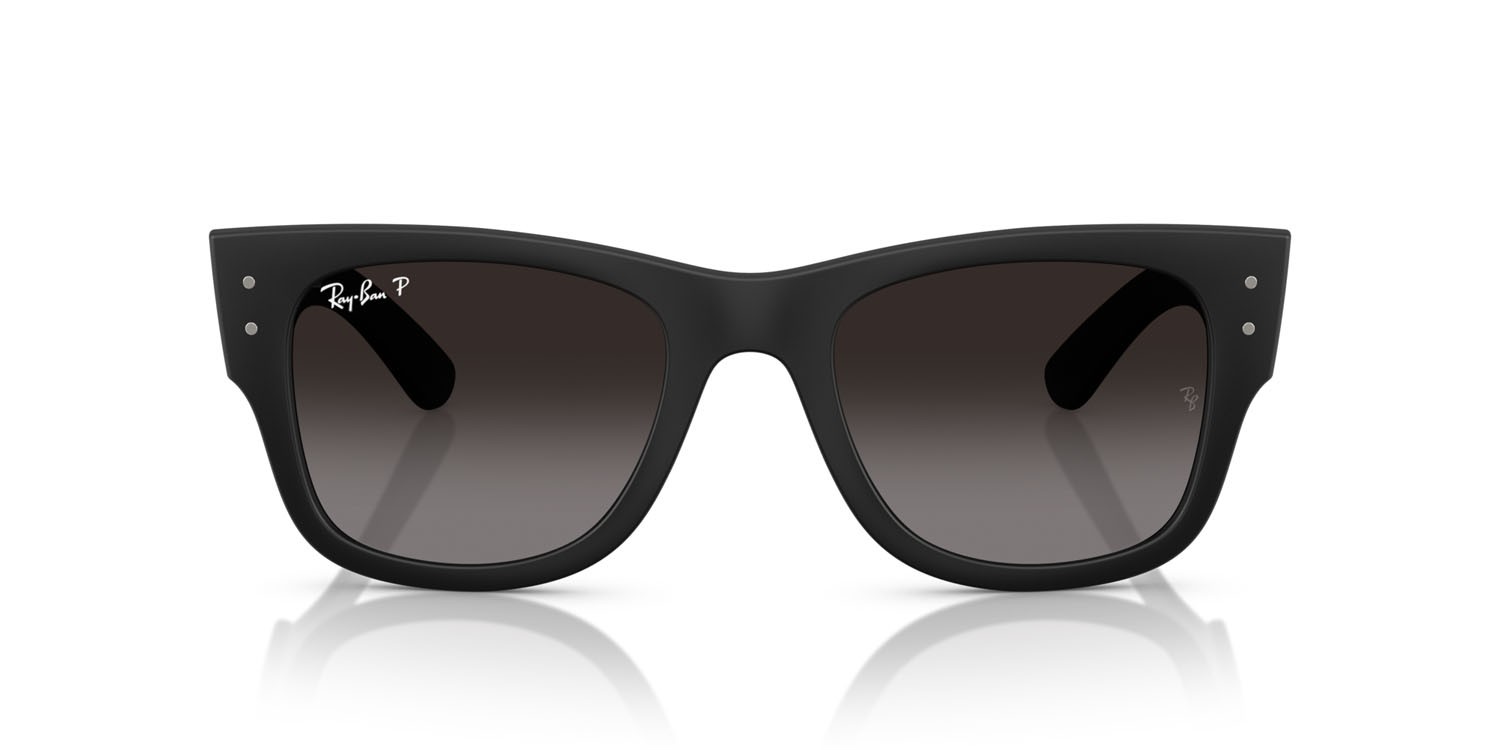 Sonnenbrillen Ray-Ban RB 4840S (601ST3) farbe sabbia nero form quadratisch gläser polar grigia sfumata
