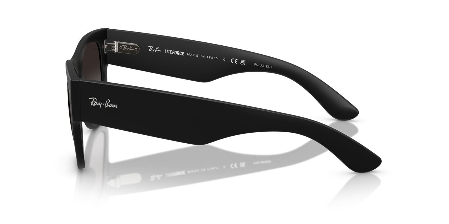 Sonnenbrillen Ray-Ban RB 4840S (601ST3) farbe sabbia nero form quadratisch gläser polar grigia sfumata