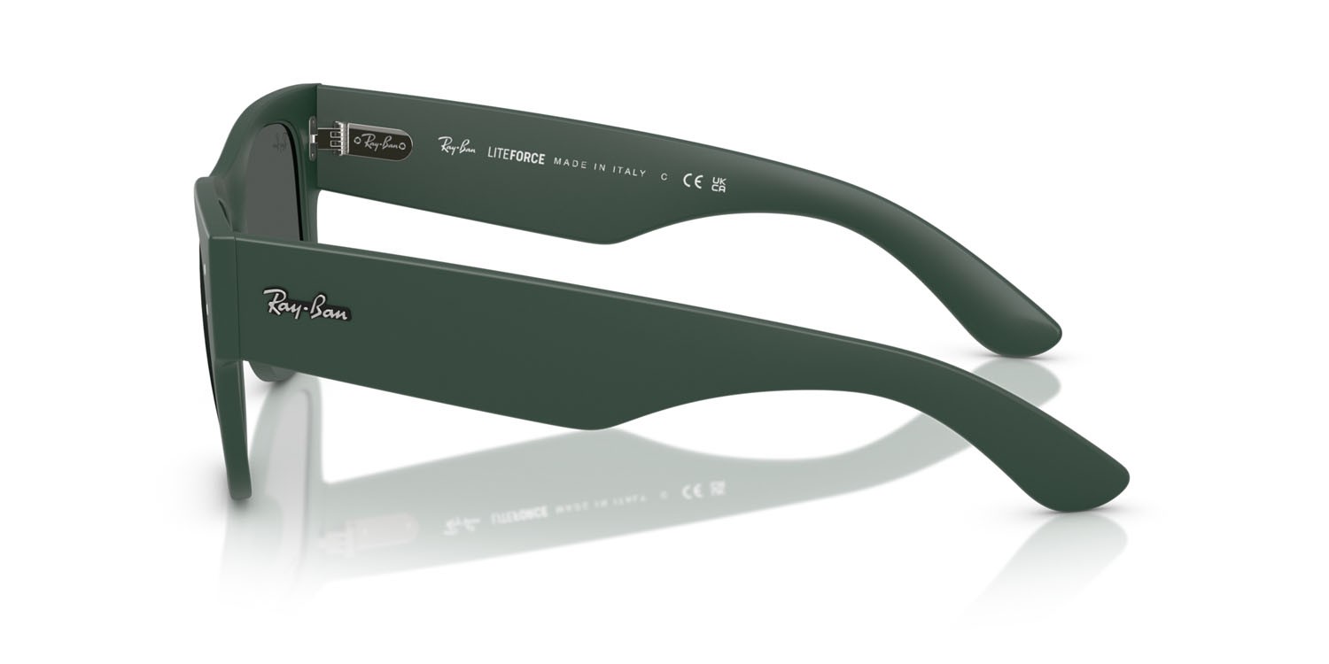 Occhiali da sole Ray-Ban RB 4840S (665787) colore sabbia verde forma quadrato lenti grigio scuro