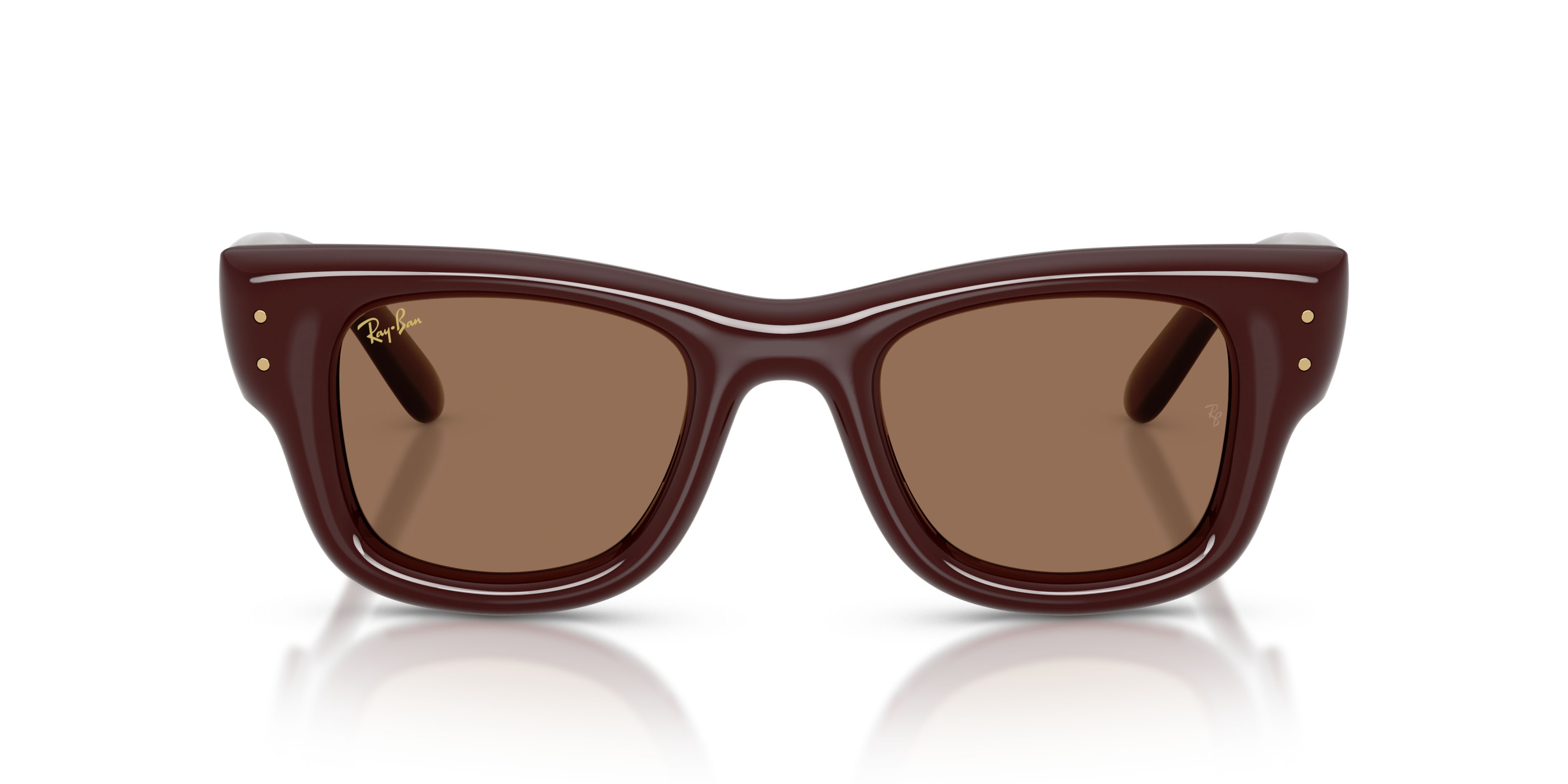 Sonnenbrillen Ray-Ban Wayfarer Puffer RB 4940 (687773) farbe marrone scuro form quadratisch gläser marrone scuro