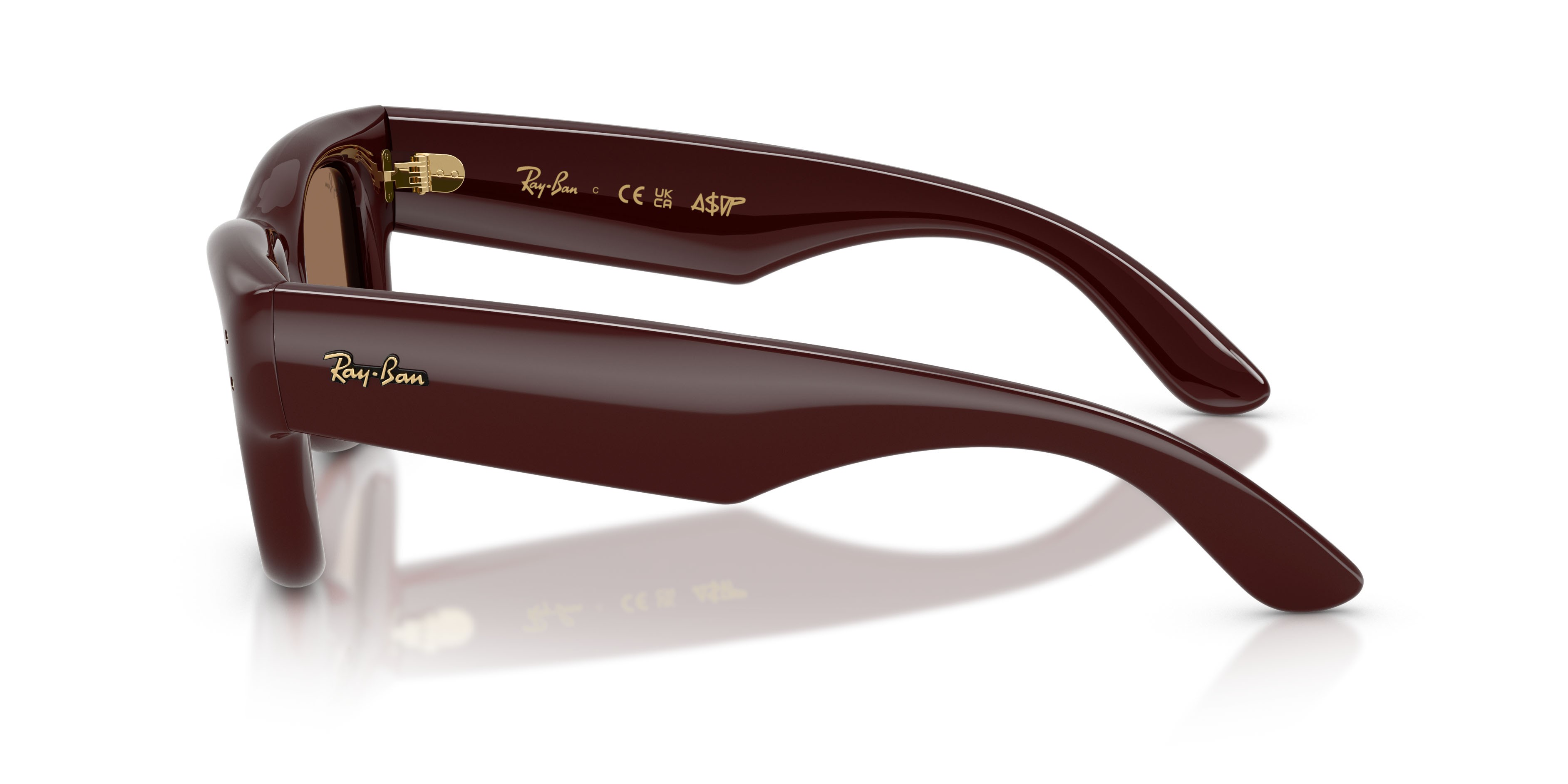Sonnenbrillen Ray-Ban Wayfarer Puffer RB 4940 (687773) farbe marrone scuro form quadratisch gläser marrone scuro