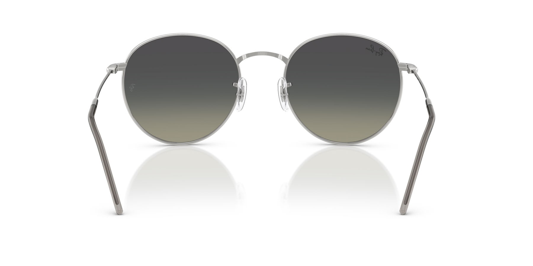 Sonnenbrillen Ray-Ban Round Reverse RB R0103S (003/11) farbe argento form pantos gläser sfumato grigio