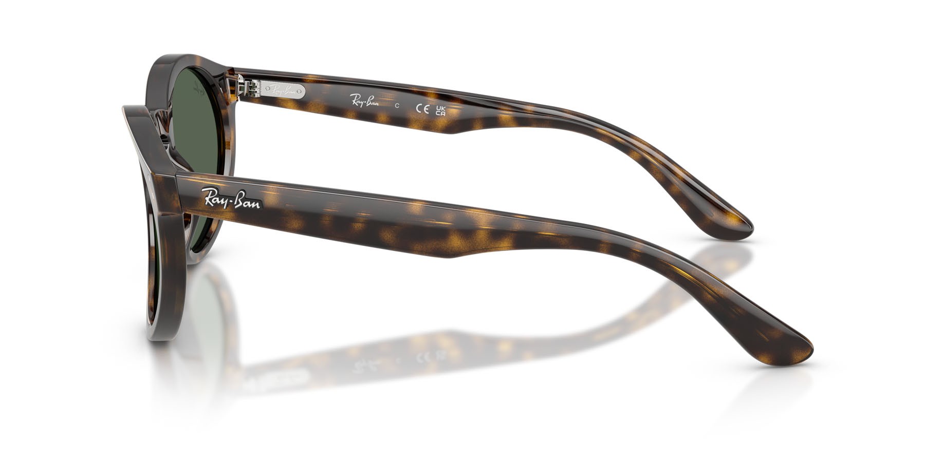 Sonnenbrillen Ray-Ban RB R0505S (6790VR) farbe havana form pantos gläser verde scuro