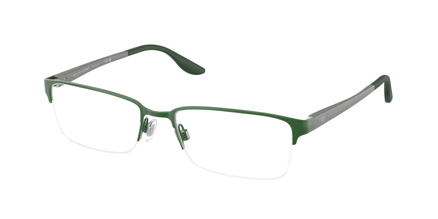 Occhiali da vista Ralph Lauren RL 5089 (9485) colore verde semi-opaco forma rettangolare lenti lente demo