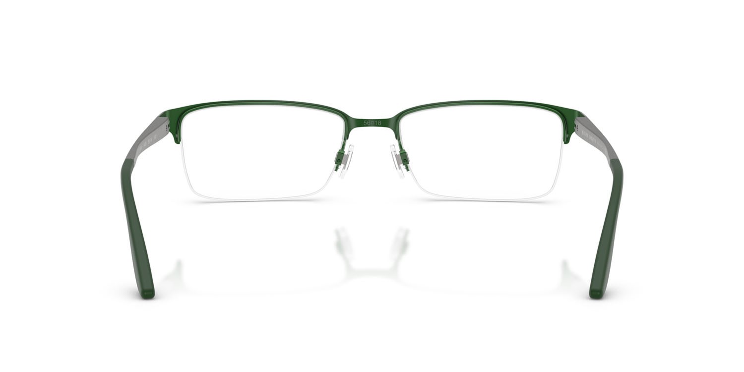 Occhiali da vista Ralph Lauren RL 5089 (9485) colore verde semi-opaco forma rettangolare lenti lente demo