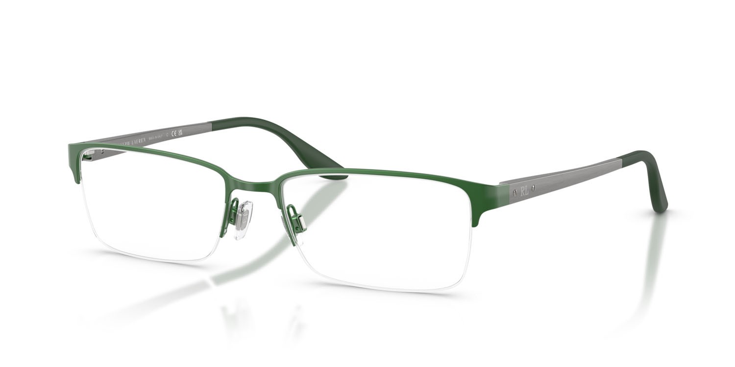 Occhiali da vista Ralph Lauren RL 5089 (9485) colore verde semi-opaco forma rettangolare lenti lente demo