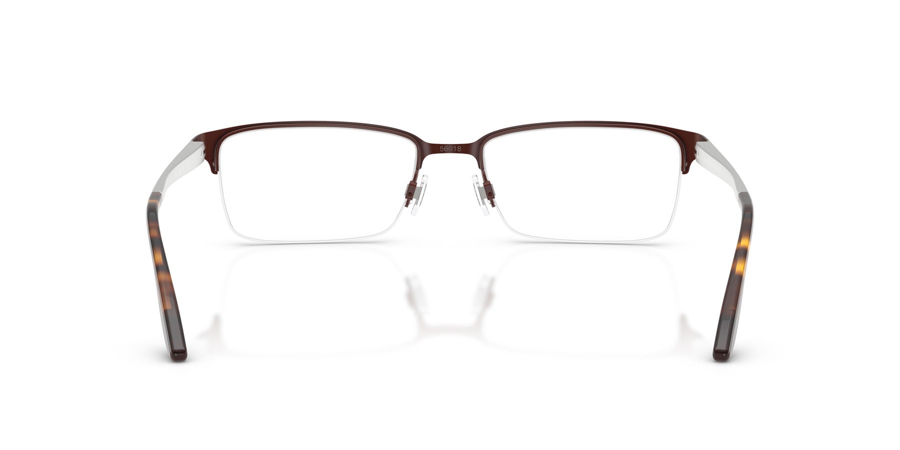 Occhiali da vista Ralph Lauren RL 5089 (9486) colore borgogna opaco forma rettangolare lenti lente demo