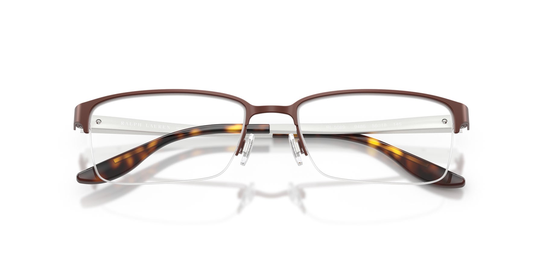 Occhiali da vista Ralph Lauren RL 5089 (9486) colore borgogna opaco forma rettangolare lenti lente demo