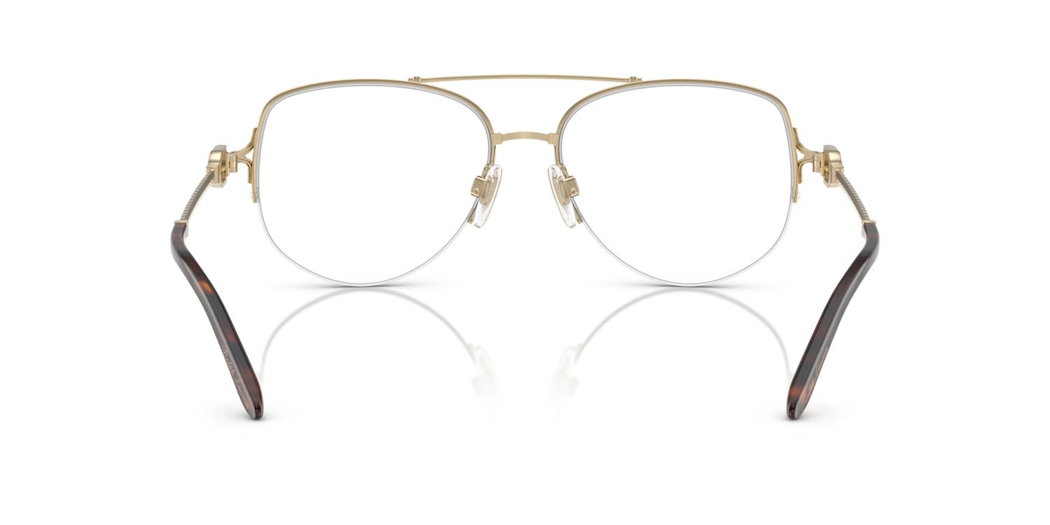 Occhiali da vista Ralph Lauren RL 5127 (9116) colore oro pallido lucido forma aviator lenti lente demo
