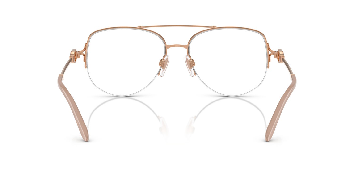 Occhiali da vista Ralph Lauren RL 5127 (9329) colore rose gold lucido forma aviator lenti lente demo