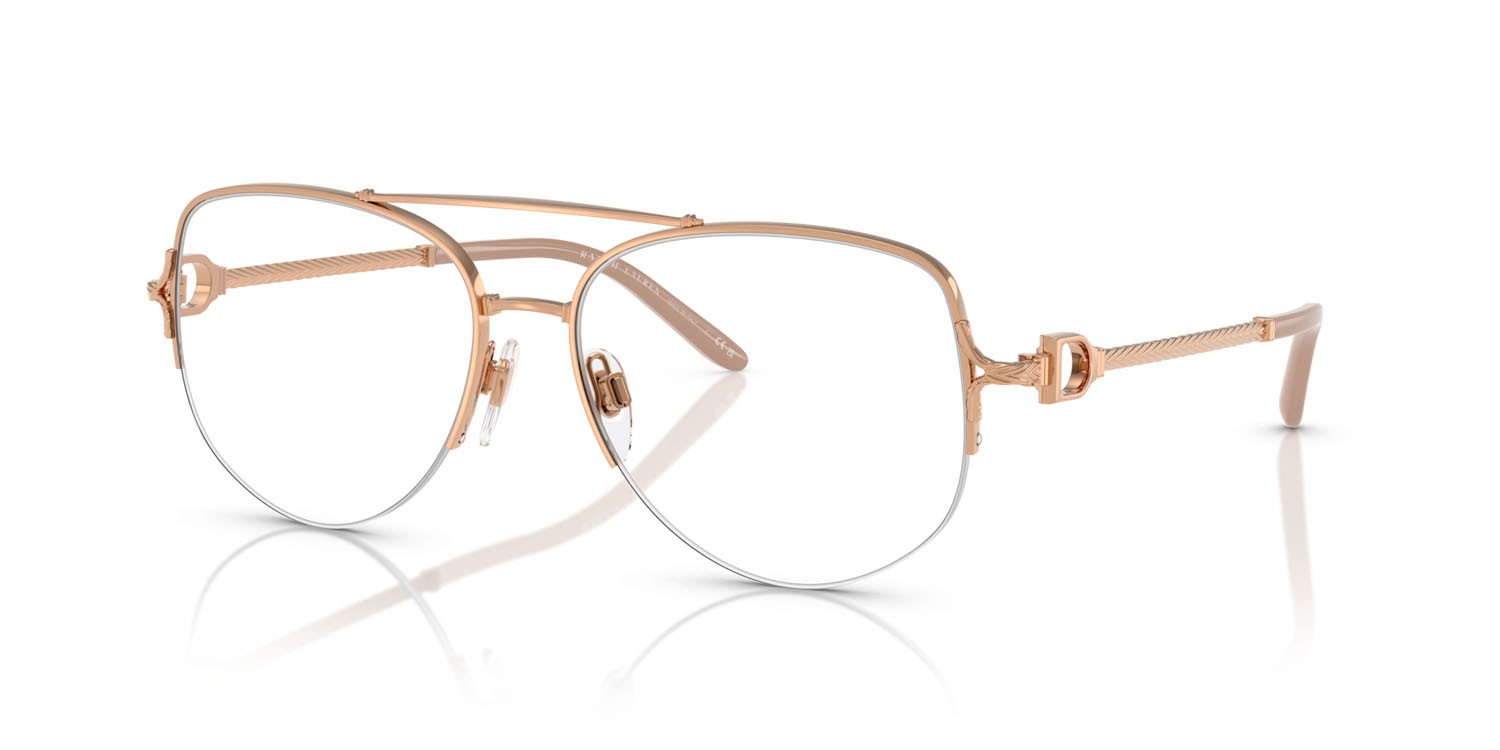 Occhiali da vista Ralph Lauren RL 5127 (9329) colore rose gold lucido forma aviator lenti lente demo
