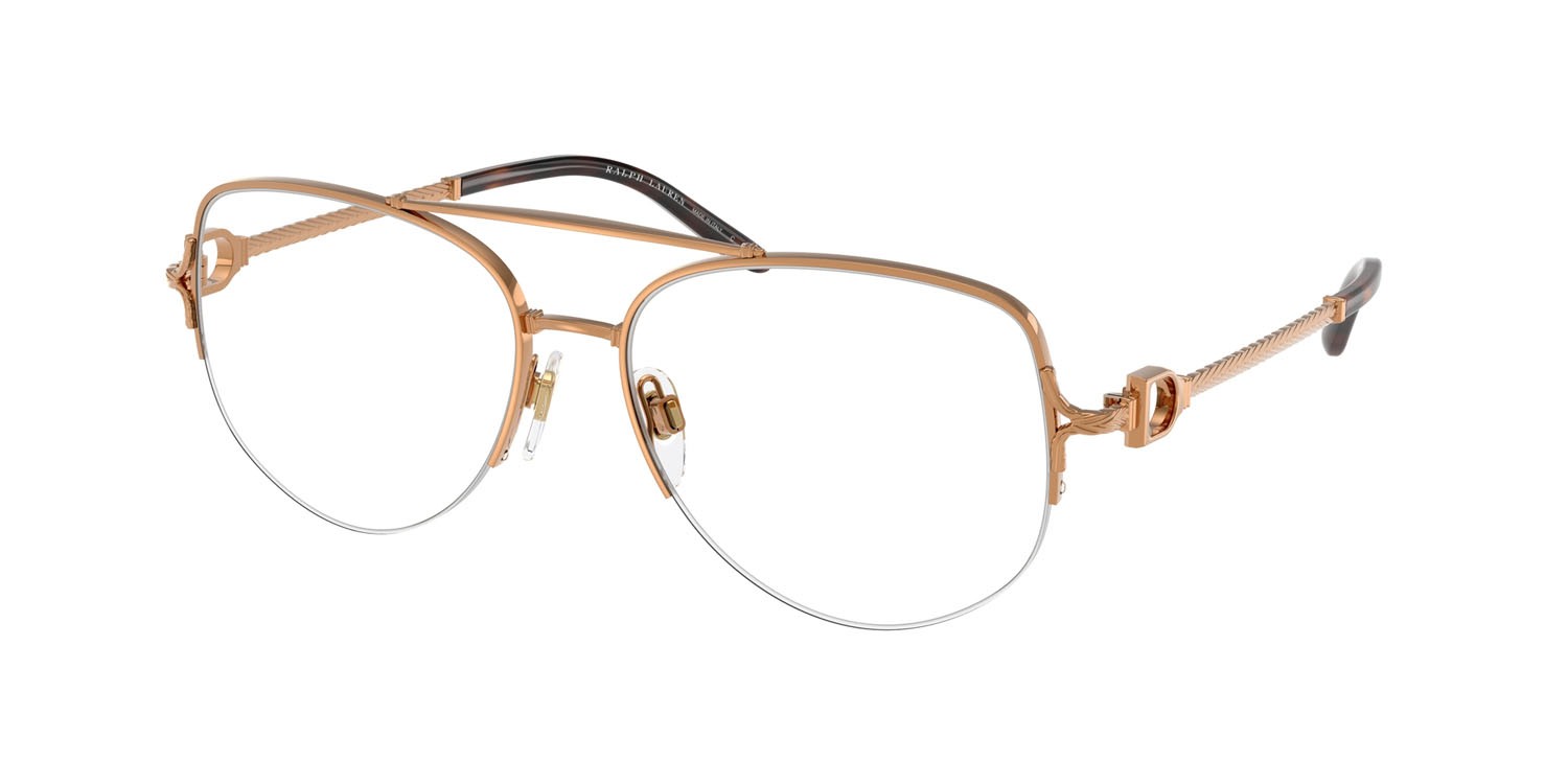 Occhiali da vista Ralph Lauren RL 5127 (9449) colore oro anticato brillante forma aviator lenti lente demo