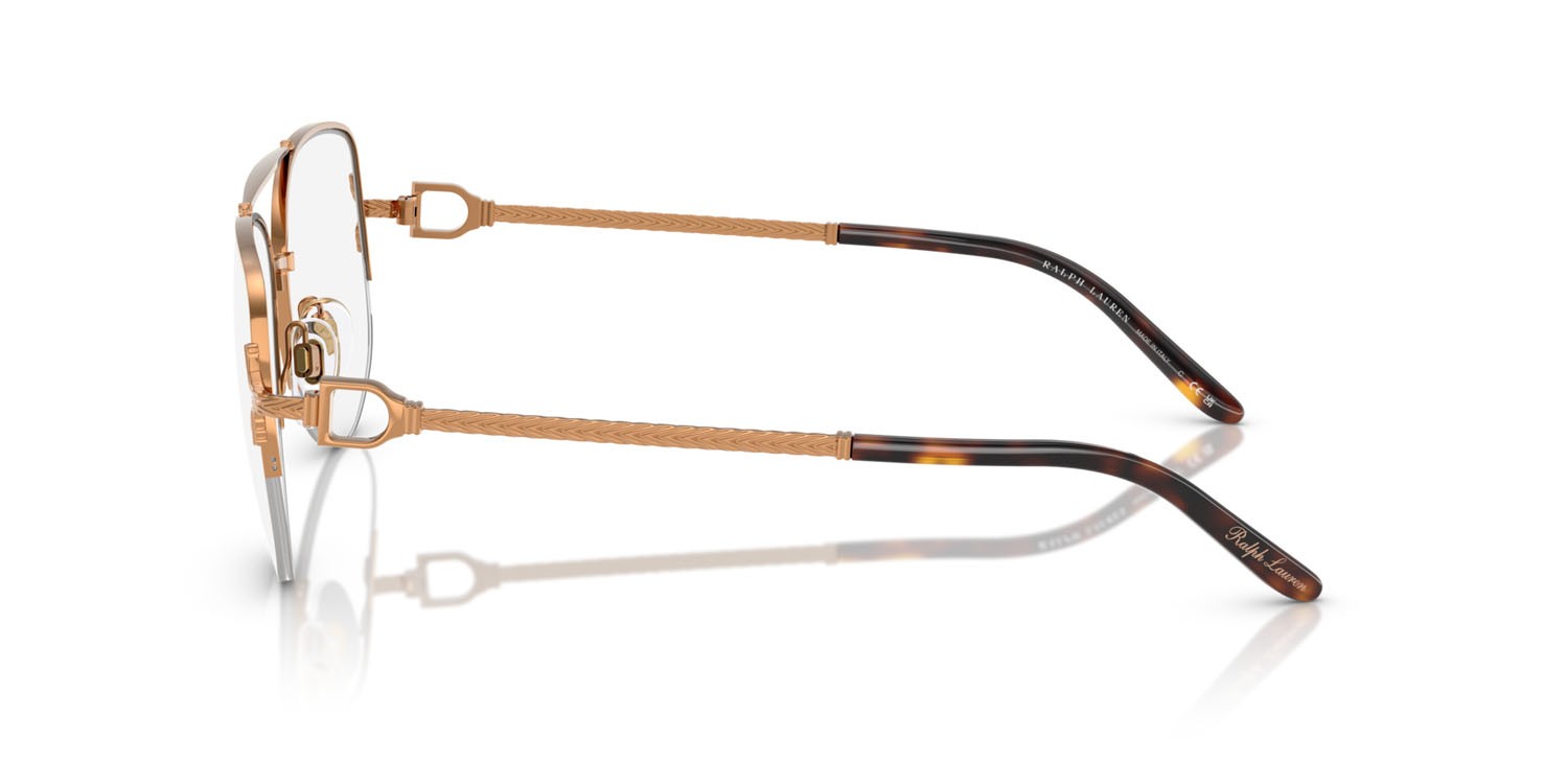 Occhiali da vista Ralph Lauren RL 5127 (9449) colore oro anticato brillante forma aviator lenti lente demo