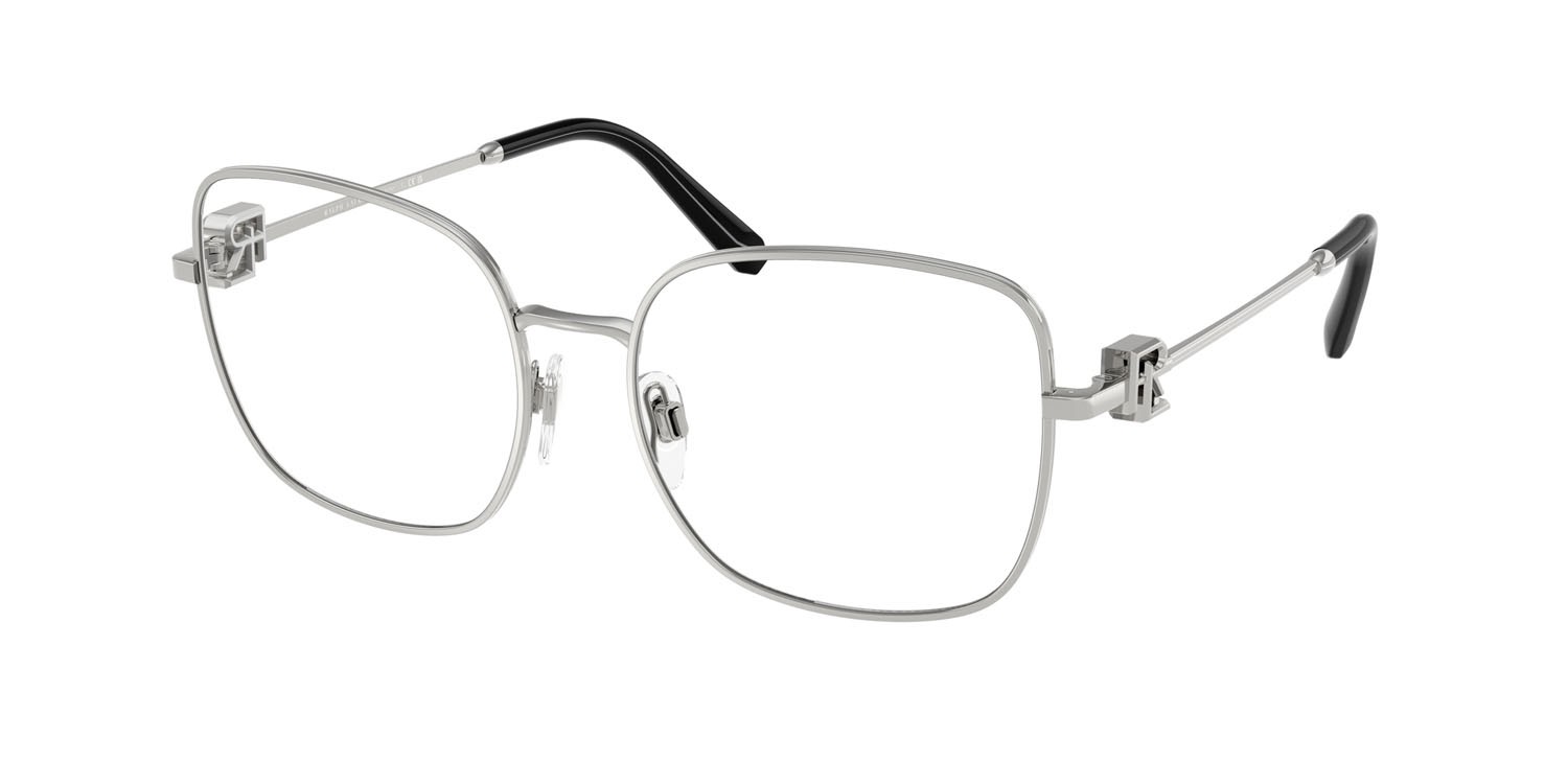Occhiali da vista Ralph Lauren RL 5128 (9001) colore argento lucido forma quadrato lenti lente demo