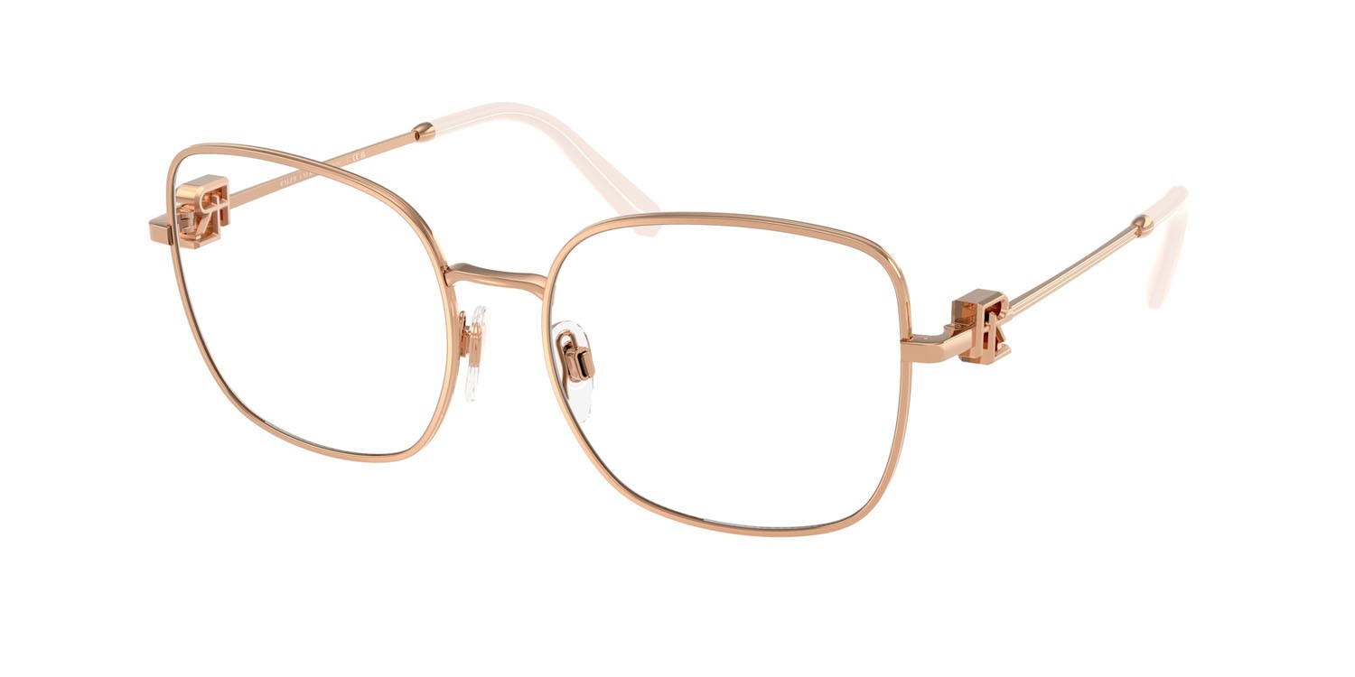 Occhiali da vista Ralph Lauren RL 5128 (9329) colore rose gold lucido forma quadrato lenti lente demo
