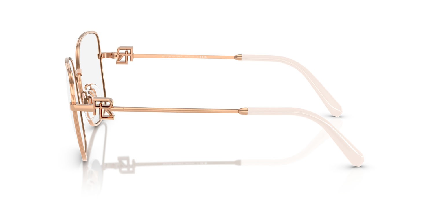 Occhiali da vista Ralph Lauren RL 5128 (9329) colore rose gold lucido forma quadrato lenti lente demo