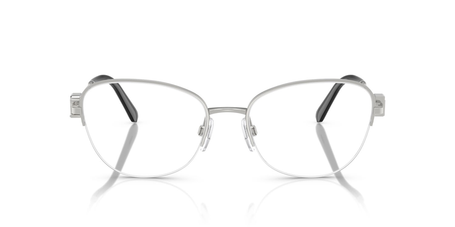 Eyeglasses Ralph Lauren RL 5129 (9001) color argento lucido shape butterfly lenses lente demo