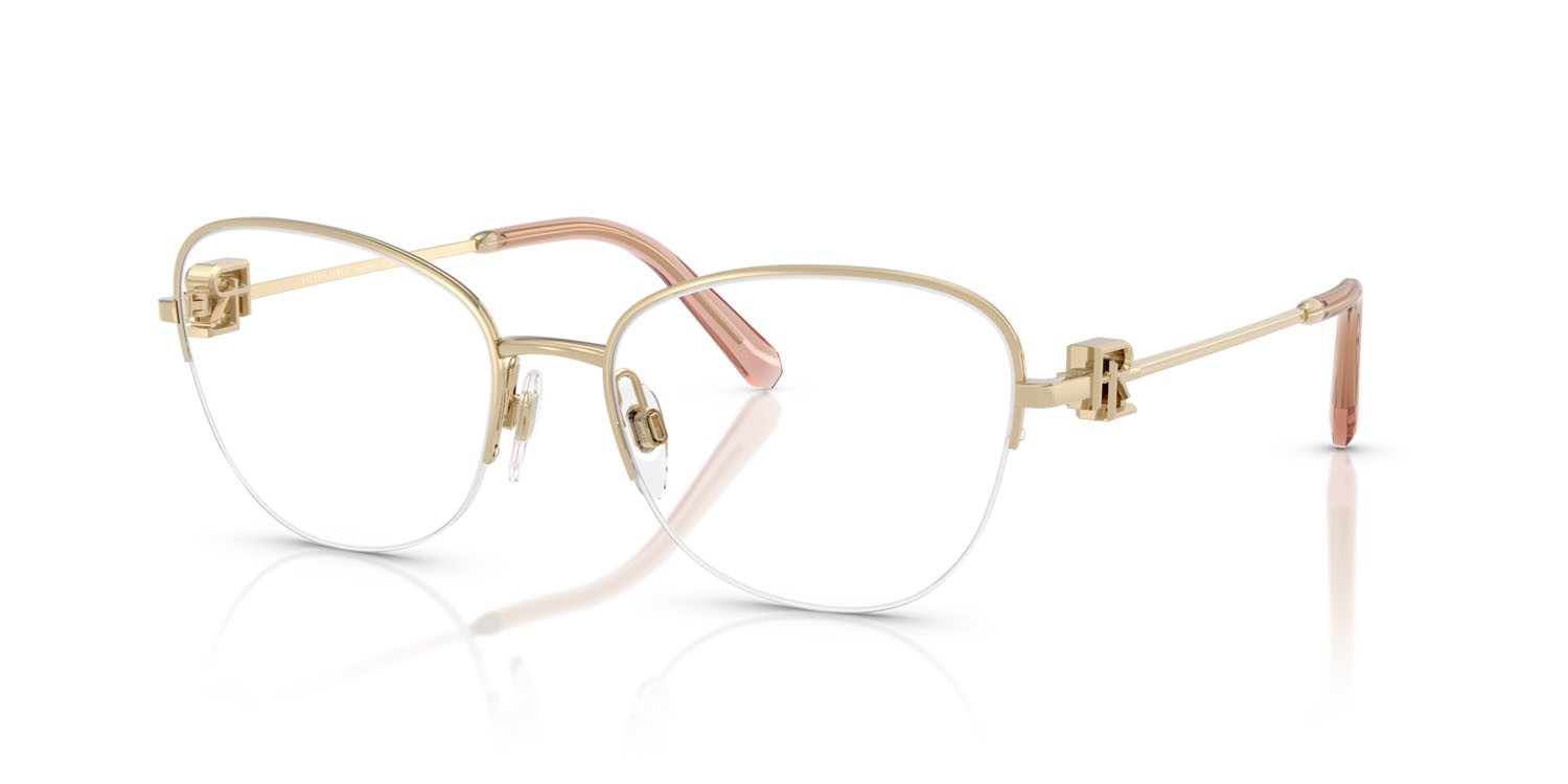 Brillen Ralph Lauren RL 5129 (9116) farbe oro pallido lucido form schmetterling gläser lente demo