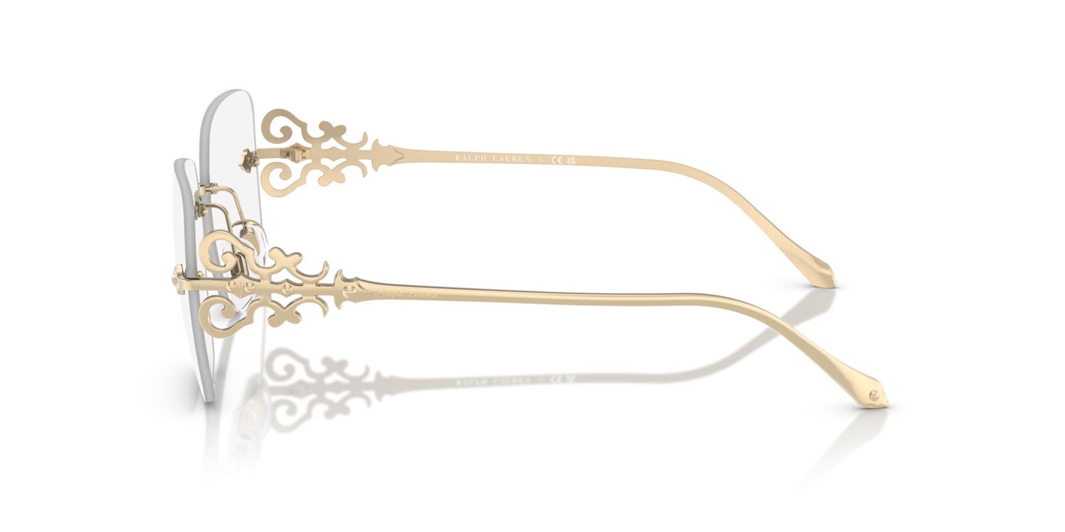 Brillen Ralph Lauren RL 5130 (9116) farbe oro pallido lucido form quadratisch gläser lente demo