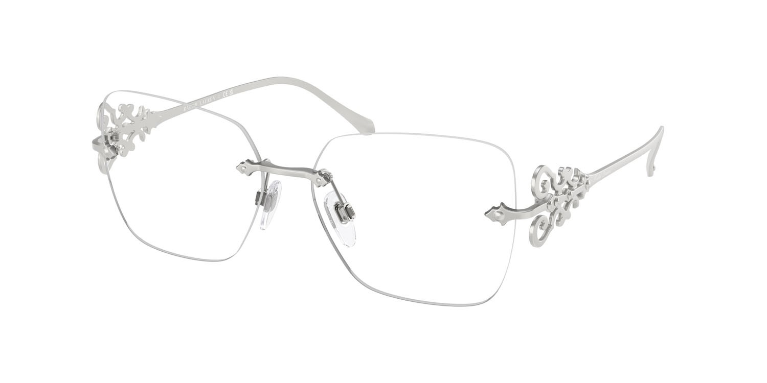 Eyeglasses Ralph Lauren RL 5130 (9316) color argento semi-brillante shape square lenses lente demo