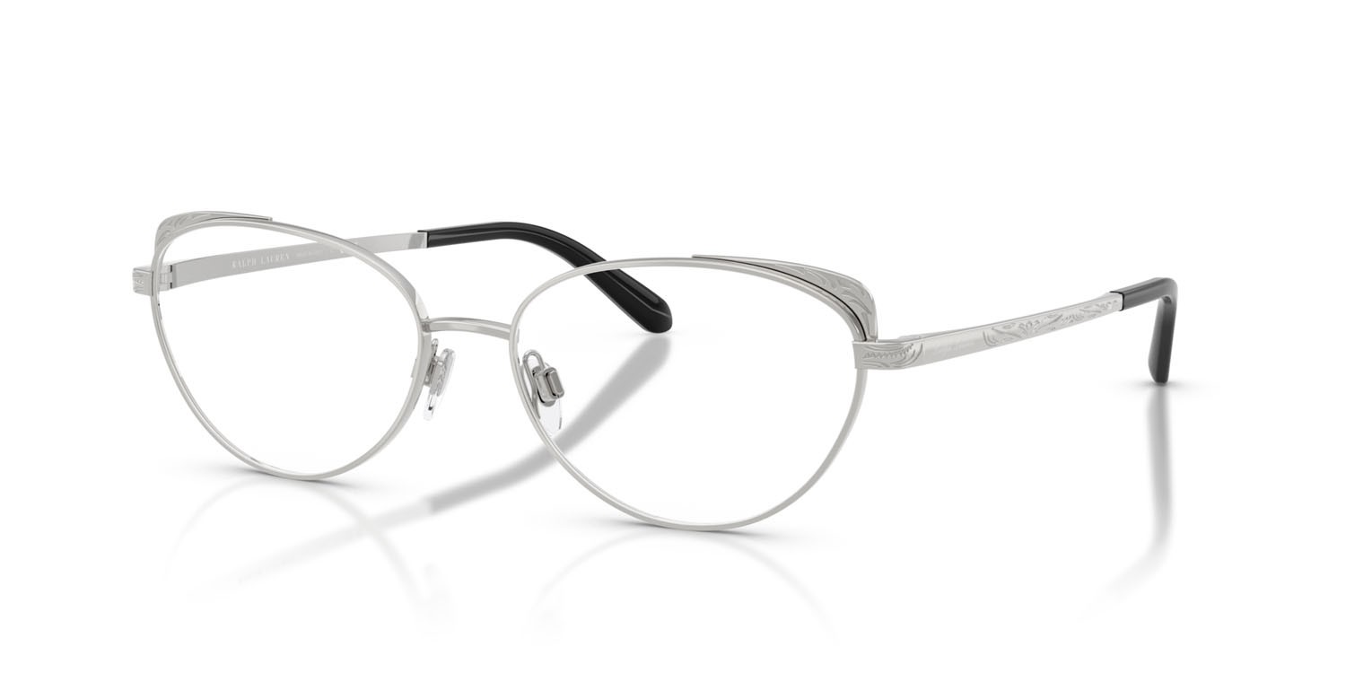 Occhiali da vista Ralph Lauren RL 5131 (9001) colore argento lucido forma cat eye lenti lente demo