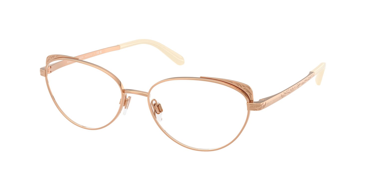 Occhiali da vista Ralph Lauren RL 5131 (9329) colore rose gold lucido forma cat eye lenti lente demo