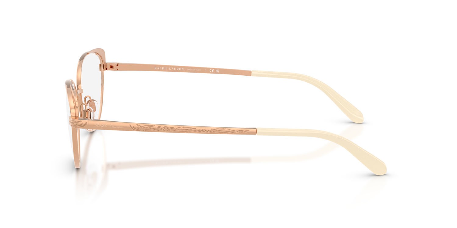 Occhiali da vista Ralph Lauren RL 5131 (9329) colore rose gold lucido forma cat eye lenti lente demo