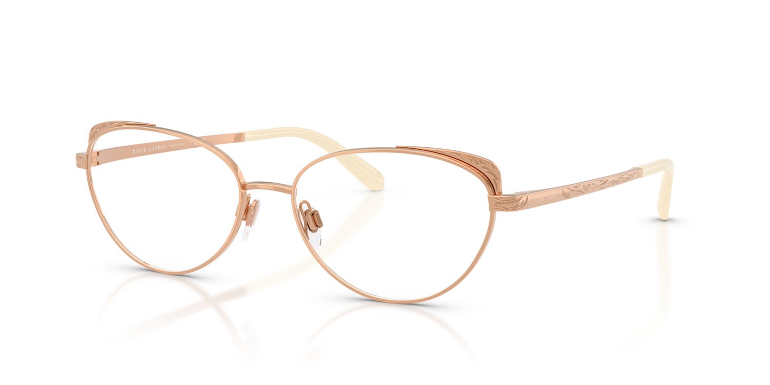 Occhiali da vista Ralph Lauren RL 5131 (9329) colore rose gold lucido forma cat eye lenti lente demo