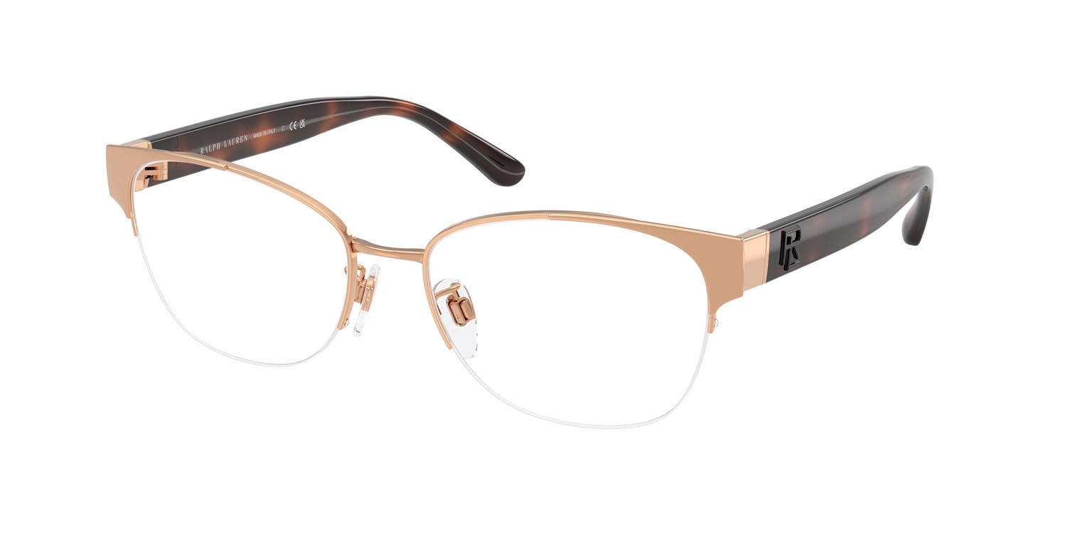 Occhiali da vista Ralph Lauren RL 5132 (9329) colore rose gold lucido forma cat eye lenti lente demo