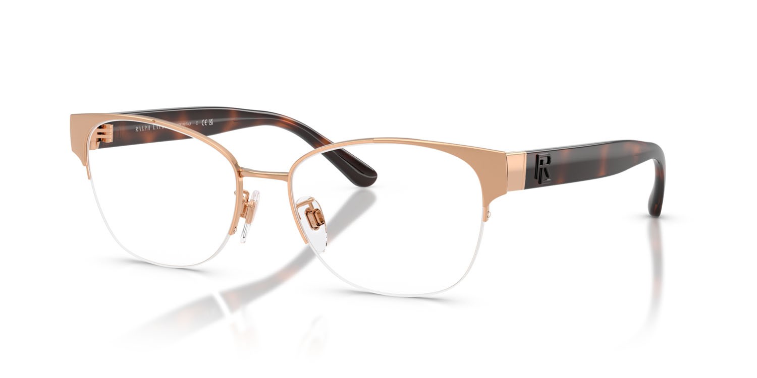 Occhiali da vista Ralph Lauren RL 5132 (9329) colore rose gold lucido forma cat eye lenti lente demo