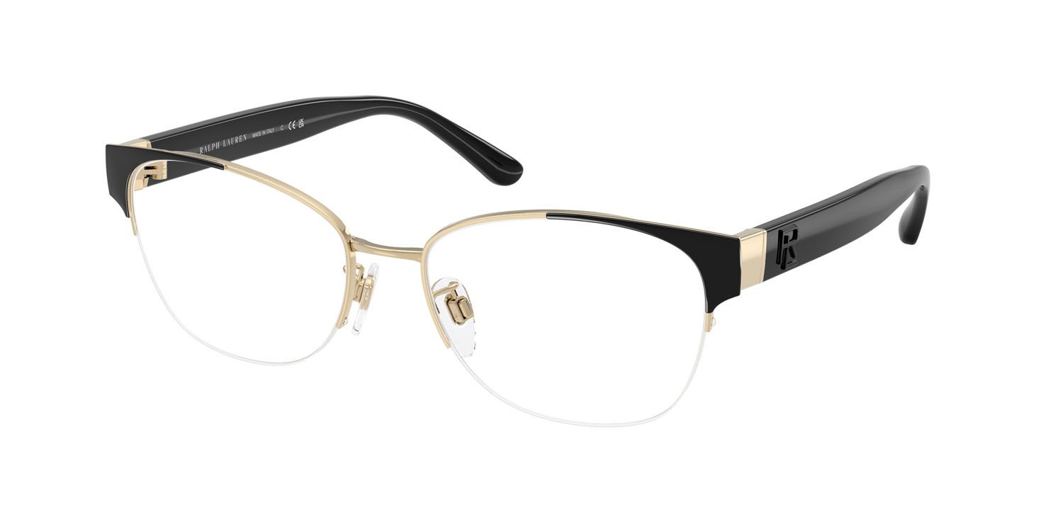 Eyeglasses Ralph Lauren RL 5132 (9452) color oro pallido lucido shape cat eye lenses lente demo