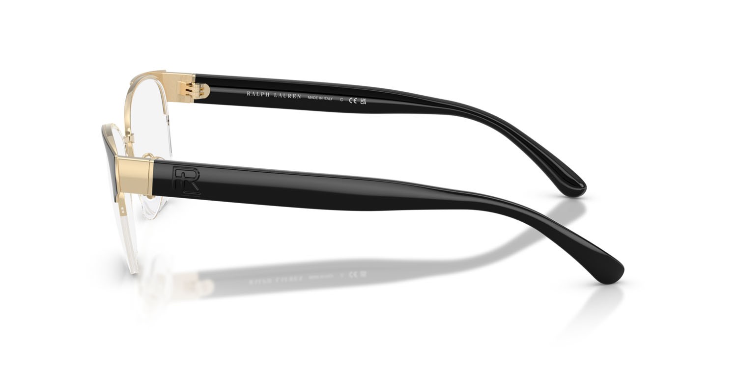 Eyeglasses Ralph Lauren RL 5132 (9452) color oro pallido lucido shape cat eye lenses lente demo