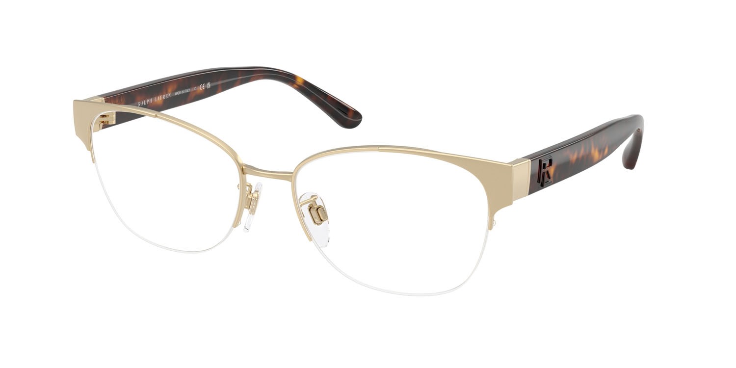 Occhiali da vista Ralph Lauren RL 5132 (9478) colore oro pallido semi-brillante forma cat eye lenti lente demo