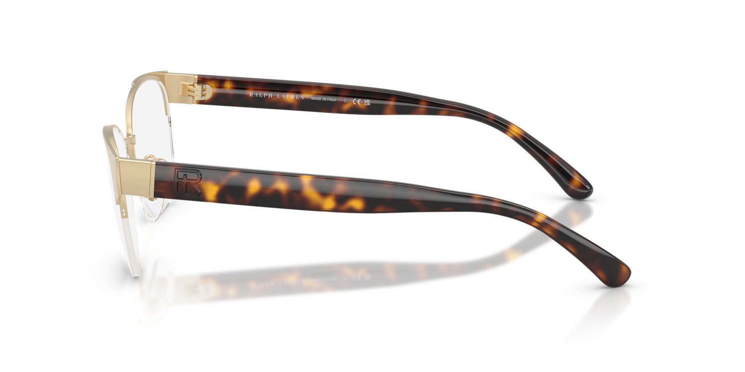 Occhiali da vista Ralph Lauren RL 5132 (9478) colore oro pallido semi-brillante forma cat eye lenti lente demo