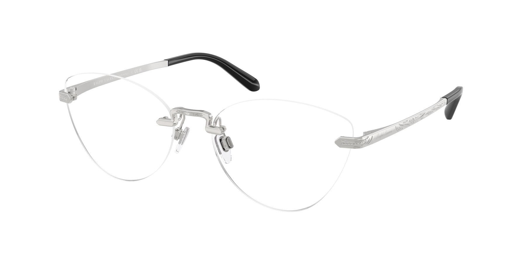 Occhiali da vista Ralph Lauren RL 5134 (9001) colore argento lucido forma cat eye lenti lente demo