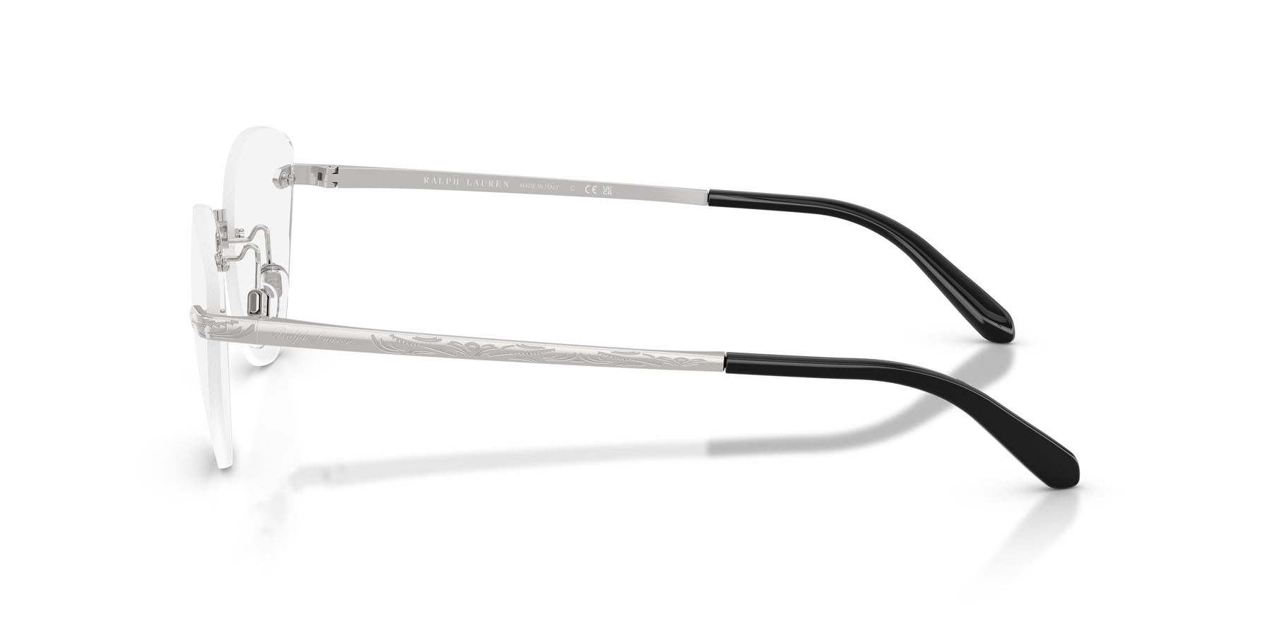 Occhiali da vista Ralph Lauren RL 5134 (9001) colore argento lucido forma cat eye lenti lente demo